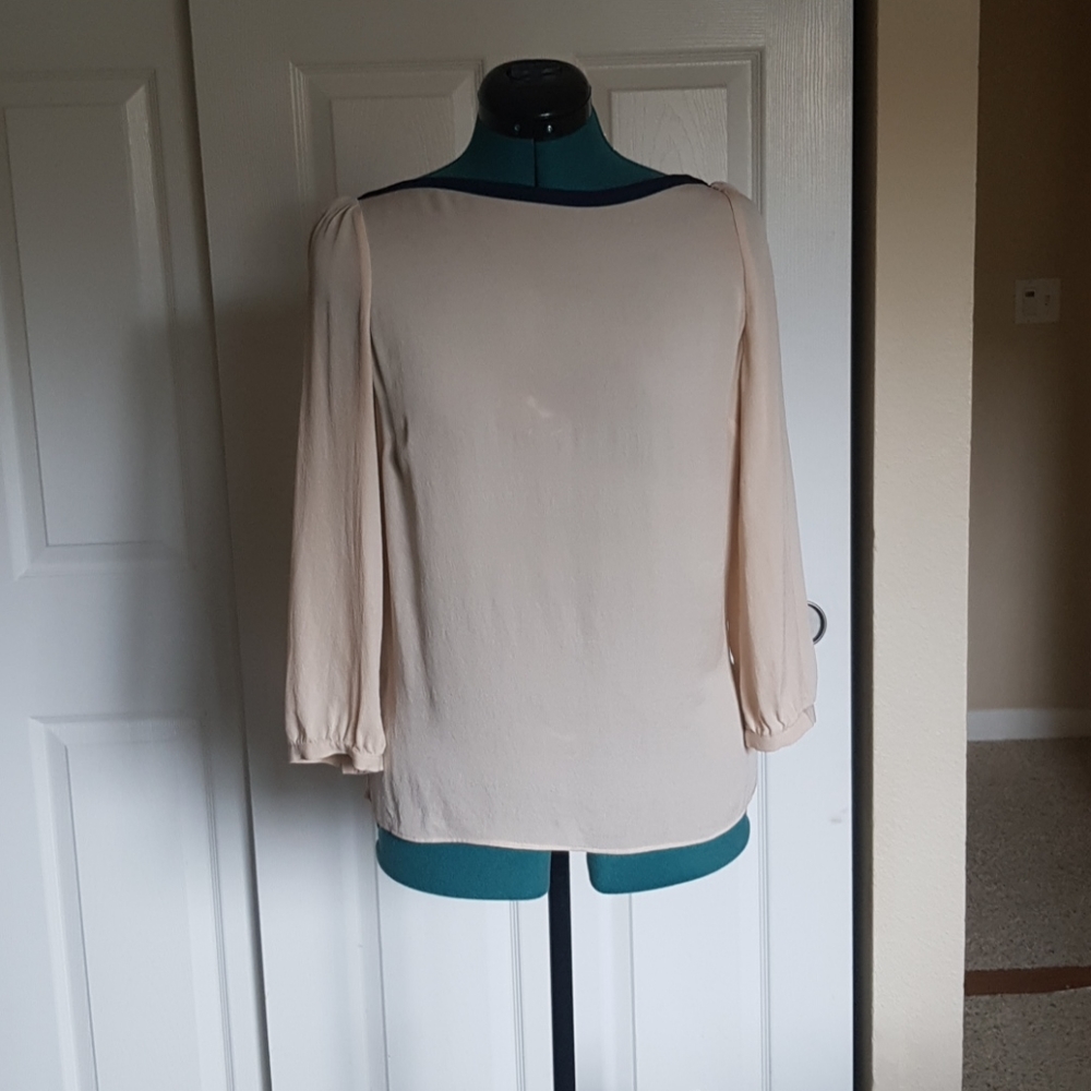 Silk nude blouse